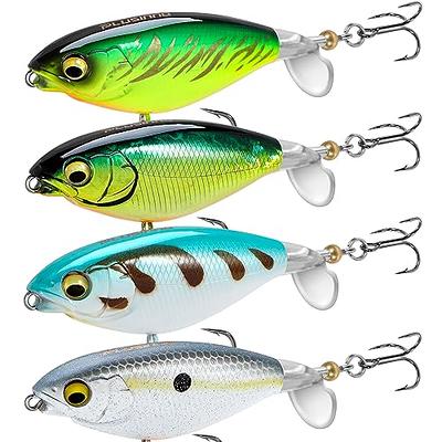 Leitee 10 Pieces Topwater Frog Lure Floating Weedless Fishing Lure Double  Propeller Frog Lure Soft Bait Swimbait Floating Bait Crankbait Set for Bass