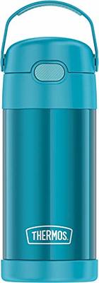 THERMOS FUNTAINER 12 Ounce Stainless Steel Vacuum Insulated Kids Straw  Bottle, Blue