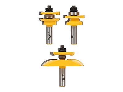 Fivepears Roundover Rail and Stile Router Bits Set 1/2 Inch Shank