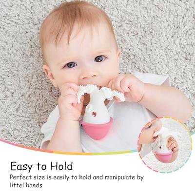 Frida Baby Get-A-Grip Teether | 100% Food-Grade Silicone Teether Toy for  Baby 0-6, 12, 18 Months Infant, Reaches Front, Back, and All New Teeth  Types