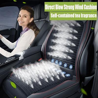 VLFLG 12V Cooling Car Seat Pad 10 Fans PU Leather Car Seat Cooling