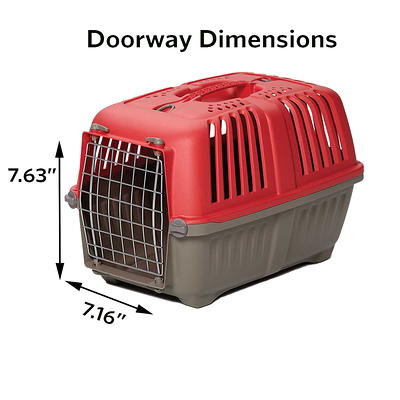 Collapsible Pet Carrier Cat Kitten Puppy Travel Carrier Plastic Crate 18x  14