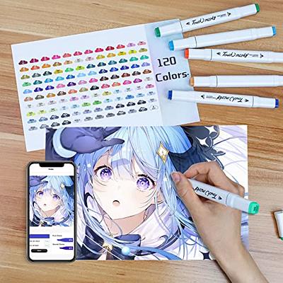 Brled 80 Colors Alcohol Markers with Free App Alcohol-Based Markers for  Artis