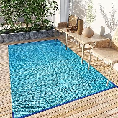 Reversible Rugs Plastic Patio Area Rugs, Lightweight Outdoor Mats