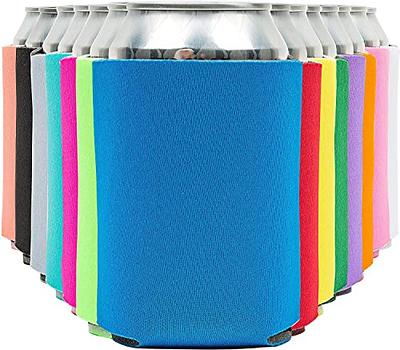 Blank Beer Can Coolers Sleeves (60-Pack) Soft Insulated Beer Can Cooler  Sleeves - HTV Friendly Plain Black Can Sleeves for Soda, Beer & Water  Bottles