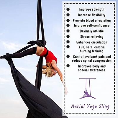 5m Premium Aerial Yoga Hammock, Aerial Yoga Swing Set,antigravity Aerial  Silks, Flying Yoga Sling Inversion Equipment