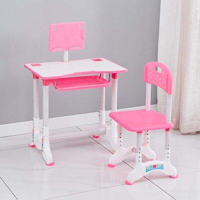 Costway Kids Desk and Chair Set Height Adjustable Study Table with