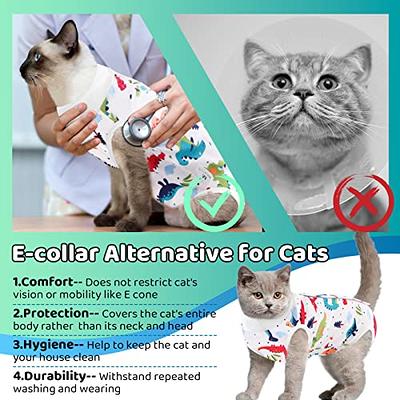 MORVIGIVE Cat Recovery Suit for Abdominal Wound, Breathable Cat Onesie for  Cats After Surgery Spay Neuter, Anti Licking Cat Cone Alternative,  Professional Bandages Pet Surgery Recovery Shirt - Yahoo Shopping