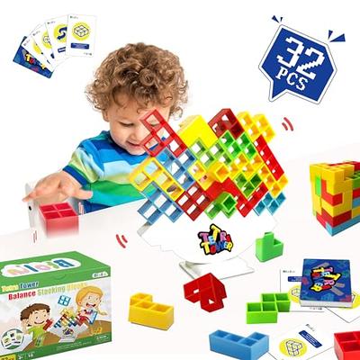 iYuePeng 48Pcs Drop Tetra Balance Tower Game - Fun Stacking