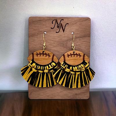 Buy Niscka Yellow Tassel Earrings Online