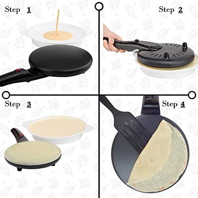 ESLITE LIFE Nonstick Crepe Pan Set with Spreader, 9.5 & 11 Inch Granite  Coating Flat Skillet Tawa Dosa Tortilla Griddle Pan, Compatible with Gas,  Electric & Induction, PFOA Free, Black - Yahoo Shopping