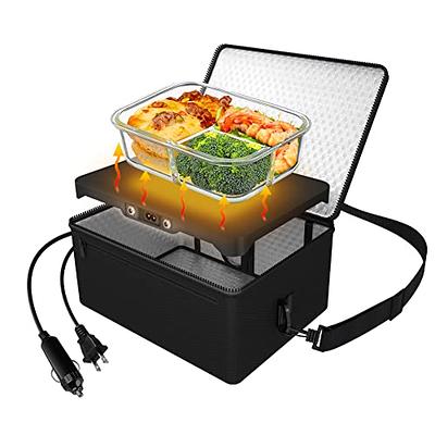 Portable Oven, 12V 24V 2-in-1 Car Food Warmer Mini Portable