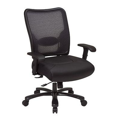 Insignia - Ergonomic Mesh Office Chair with Adjustable Arms - Black