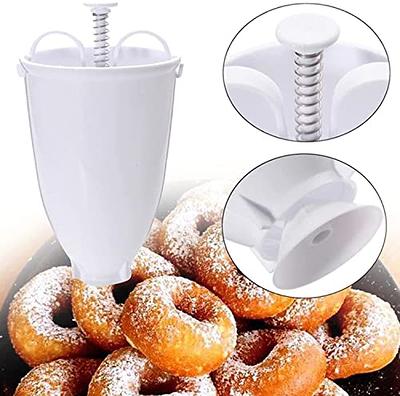 VEVOR Donut Fryer 3000-Watt Manual Commercial Mini Donut Maker 9 L Capacity Hopper Donut Fryer 3-Donut Moulds Donut Machine