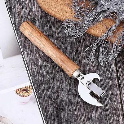 Leadigol Can Opener, Stainless Steel Kitchen Tools,Manual Side Cut Wooden  Beer Bottle Opener for Restaurant Home Camping - Yahoo Shopping