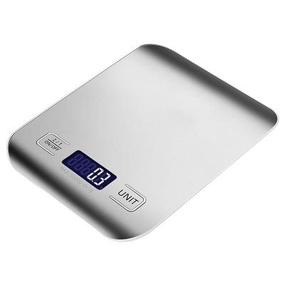 BAGAIL BASICS Digital Kitchen Scale, Premium Food Scales Weight Grams and  Oz for Baking and Cooking, 11lb/5kg with 0.1oz/1g Precision Gray - Yahoo  Shopping