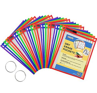 Two Point Magnetic Dry Erase Pockets (30-Pack) - Landscape - Clear Plastic  Sleeves for Paper, Shop Ticket Holders, Job Ticket Holders, Clear Paper