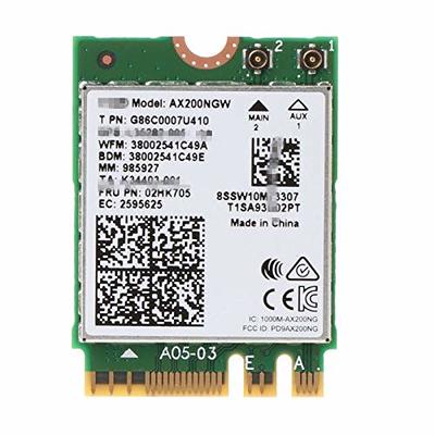 3000Mbps WiFi 6 M.2 Key E For Intel AX200 Dual Band Wireless Adapter,  AX200NGW Bluetooth 5.0 Wi-Fi Network Card, 2.4Ghz/5Ghz, 802.11ac/ax,  Support