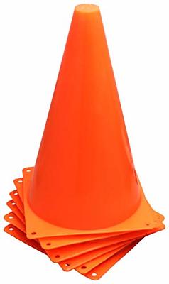 BlueDot Trading 9 inch Tall Durable Sports Marker Soccer Cones for