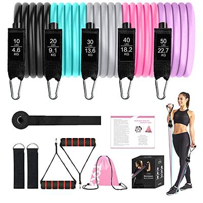 11 Pcs Resistance Bands Elastic Strength Training Set, Fitness