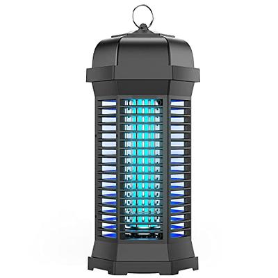 Pzqzmar Bug Zapper Outdoor with LED Light, Waterproof Mosquito Zapper,  Electric Fly Zapper, Mosquito Killer & Fly Traps for Outside, Patio, Porch