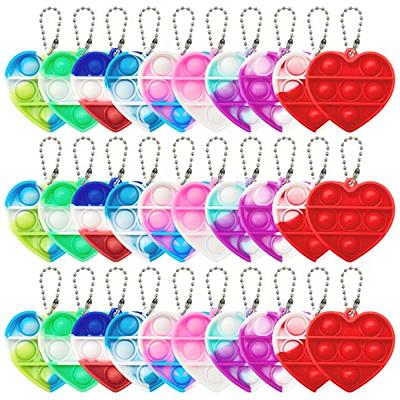  30pcs Halloween Mini Pop Keychain Fidget Toys