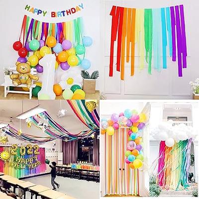 82ft Colorful Crepe Paper Roll DIY Party Streamer Wrinkle Paper Backdrop  Decorations Baby Shower Wedding Kids Birthday Party