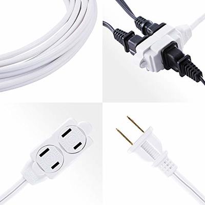 GE 3-Outlet Extension Cord with Multiple Outlets 12 Ft Extension Cord Power  Strip 2 Pack 16 Gauge Twist-to-Close Safety Outlet Covers Outdoor Extension  Cord Outlet Extender UL Listed White 50363 - Yahoo Shopping