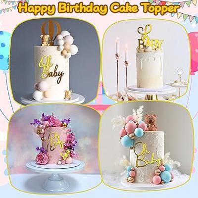 SAFIGLE 20pcs Birthday Cake Insert Dessert Topper Cake Ornaments Cake  Decors Decorative Birthday Cake- Topper Happy Cupcake Happy Birthday Cake