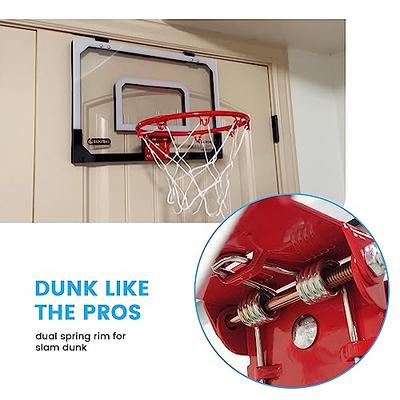 Mini Basketball Hoop, Indoor Over the Door Mini Hoop and Basketball Set,  Basketball Mini Hoop