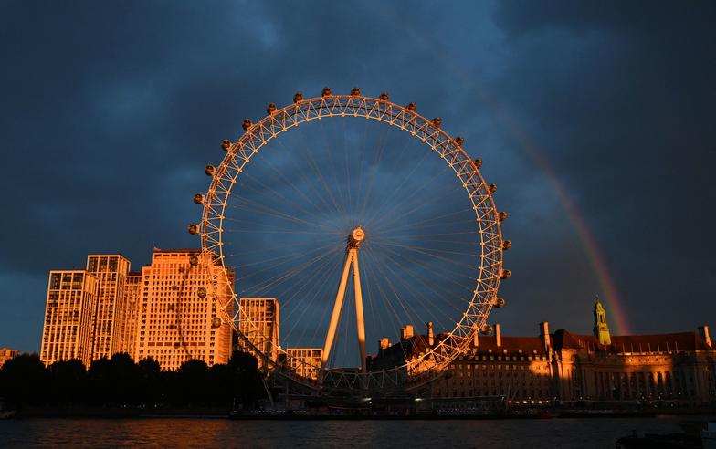 英女王國葬前夕　倫敦上空再現彩虹　當地議員：最不可思議的彩虹