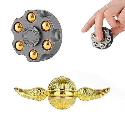 Tri Fidget Hand Spinner Metallic Metal Toy Stress Reducer Ball Bearing High  Speed Spinners - May help with ADD, ADHD, Anxiety, and Autism. 1 piece