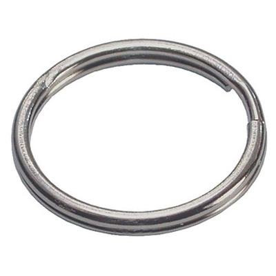 Advantus 75555 Black Aluminum Split Key Ring Carabiner Key Chain - 10/Pack