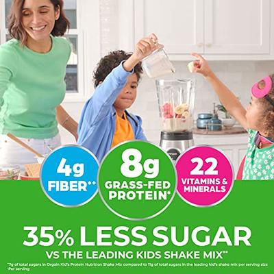 Kids Protein Shake| Kids Protein Organic Nutritional Shake | Kids Snack  with 8g Dairy Protein, 22 Vitamins & Minerals, Fruits & Vegetables, Gluten