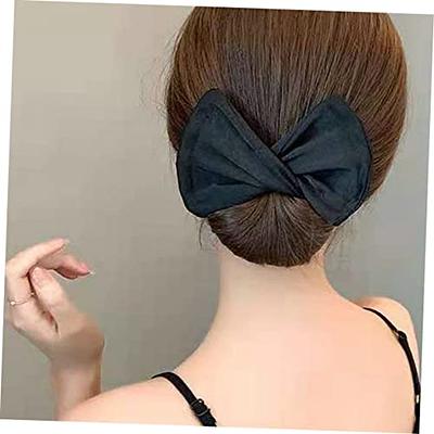 1PC Satin Hair Bows for Women Large Hair Barrettes Ribbon for