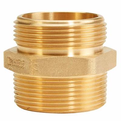 Brass hose male nipple fittings BSPT for transfer water, oil, gas