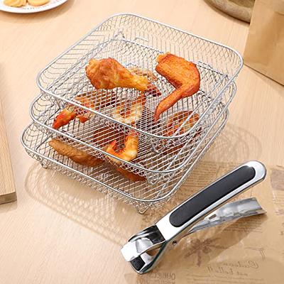 Air Fryer Accessories for Instant Pot Vortex Plus 6 in 1 6 QT Gourmia  GAF735 6 QT Air Fryer, Air Fryer Replacement Parts Tray Rack Grill Plate  Grill