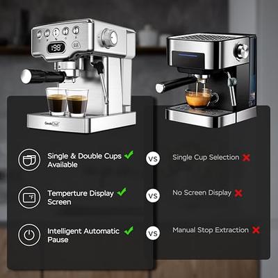 Ihomekee Espresso Machine Coffee Makers 15 Bar Cappuccino Machines