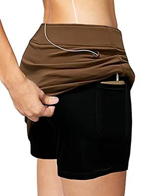 Oyamiki Tennis Skirts for Women Golf Athletic Activewear Skorts Summer  Workout Running Shorts with Pockets Black Skirt at  Women's Clothing  store