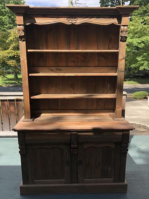 Wardrobe Trunk Upcycled Into Campaign Style Bookcase