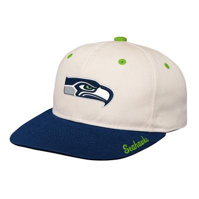 Men's Fanatics Branded Heathered Gray/College Navy Seattle Seahawks Tri-Tone Trucker Snapback Hat