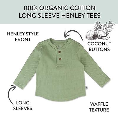 HonestBaby 5-Pack Waffle Henley Long Sleeve Shirts 100% Organic Cotton for  Infant Baby and Toddler Boys, Unisex , Castle Creek, 6-9 Months - Yahoo  Shopping