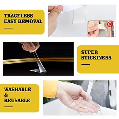 Nano Double Sided Tape Removable Gel Grip Tape Transparent Sticky Tape  Reusable Traceless Mounting Adhesive Tape Heavy Duty Home