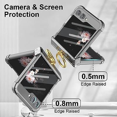  Clear Z Flip 5 Case,Samsung Z Flip 5 5G Case Slim TPU Silicone  Phone Case Cover,Samsung Galaxy Z Flip 5 Dropproof Shockproof Anti-Scratch  Protective Cover for Samsung Galaxy Z Flip-Transparent 