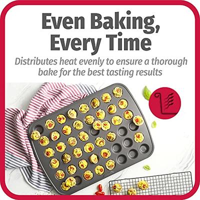 Mini Cupcake Pan 48-Cup Nonstick Mini Muffin Pan Carbon Steel Muffin Tin  for Baking Cheesecake 