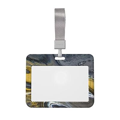 Cobee Hard 2 Card Badge Holder,2 Pieces Heavy Duty ID Card Protector Clear  Acrylic Badge Holder with Thumb Hole Plastic Badge Protector Case for  Driver Licenses Passes Office School(Horizontal) - Yahoo Shopping