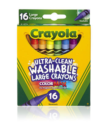 Crayola Washable Large Crayons 8 Color Box