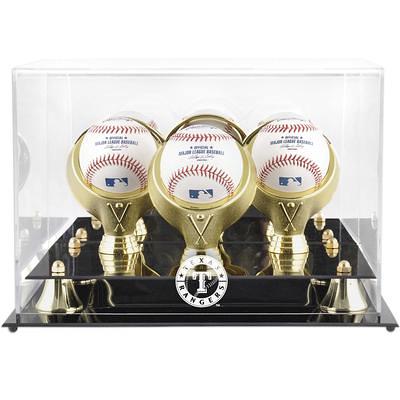 Miami Dolphins Golden Classic Helmet Display Case with Mirrored Back