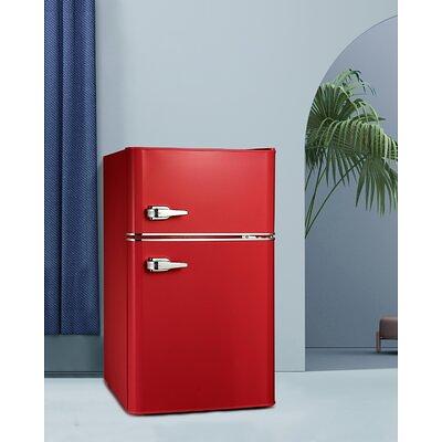  Galanz GLR31TRDER Retro Compact Refrigerator with Freezer Mini  Fridge with Dual Doors, Adjustable Mechanical Thermostat, 3.1 Cu Ft, Red :  Home & Kitchen