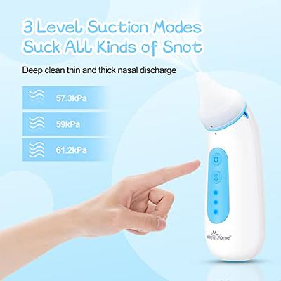 Baby Nasal Aspirator - Electric Baby Nose Sucker Cleaner with 3